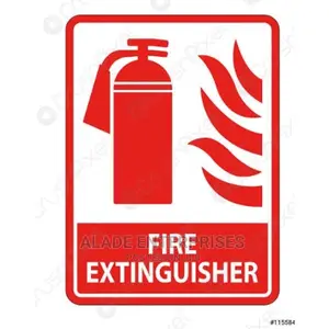 Fire Extinguisher Sign on White Background,Vector Illustr