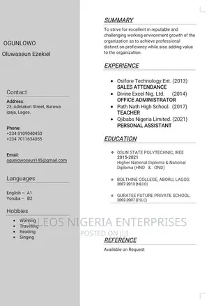 Teaching Job