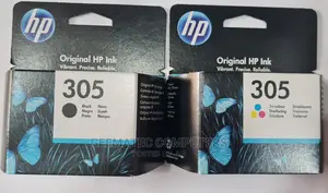 A Set of Hp 305 Inks Color and Black