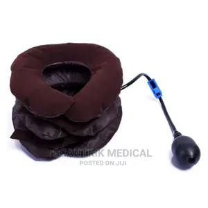 Portable Inflatable Cervical Traction Collar Device for Neck
