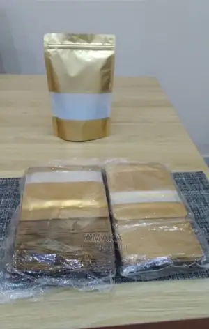 Gold Ziplock Bags Packaging Pouch