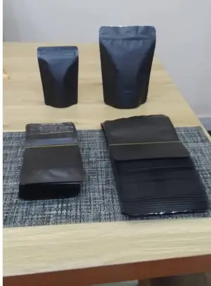 Black Ziplock Pouch Without Window Packaging Bags
