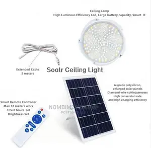 Single Face Solar Power Ceiling Light Lamp