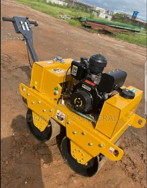 Double Drum Walk Behind Vibratory Roller Road Compactor
