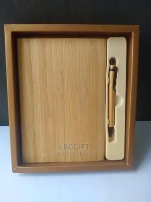 Bamboo Notebook With Pen (Wholesales Only)