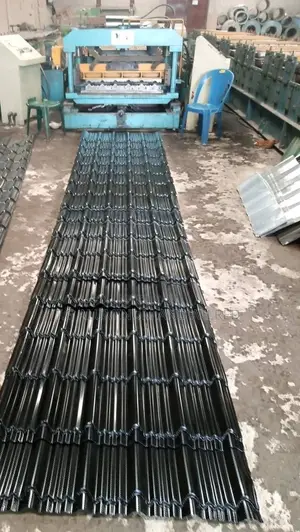 Aluminum Step Tiles and Metcopo Roofing Sheet