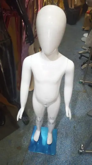 Age 3 To 5 Years Unisex Glossy White Kids Mannequins