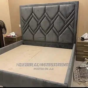 4.5 by 6 Solid and Reliable Suede Bedframe