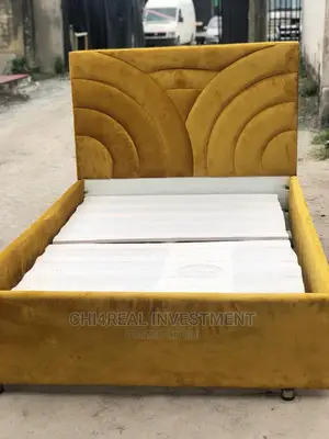 4.5 by 6 Solid and Reliable Suede Bedframe