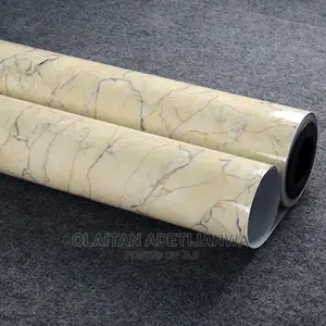 Self Adhesive Waterproof Marble Wallpaper Large Width