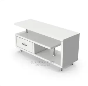 Red and White Color Tv Stand