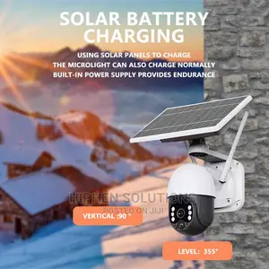 Clear Night Vision Solar Outdoor CCTV Camera