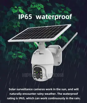 Low Maintenance Security Solar Outdoor CCTV Camera