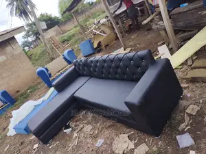 L Shape Tufted Sofa by Blackdiamond Furniture and Interior