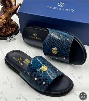 Angello Ruffo Leather Slipers