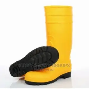 Safety Rain Boots Yellow Long