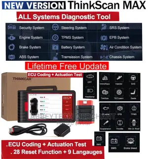 Thinkscan Max Obdii All Cars Scanner With Resets N Programmi