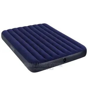 Intex Dura Beam Inflatable Camp Air Bed With Pump - Single