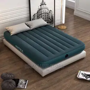 Intex Dura Beam Inflatable Camp Air Bed With Pump - Big