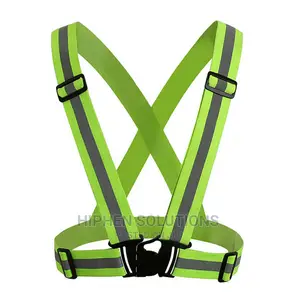 Safety Adjustable Yellow Elastic Suspender Belt
