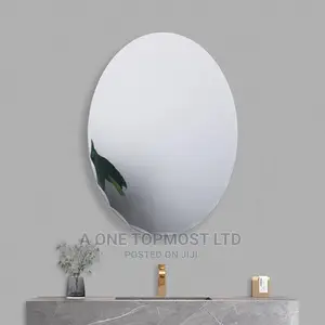 Oval Design Plain Mirror 60 By 45cm