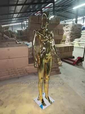 Size 8 Newly Imported Size 8 Gold Chrome Mannequin