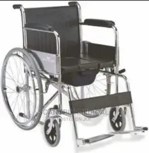 Imported Folding Commode Wheelchair