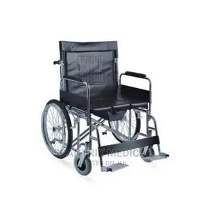 Portable Wheelchair With Commode Seat Cushion and Pot