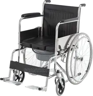 Wheelchair Commode Manual Mobility Aid Comfortable