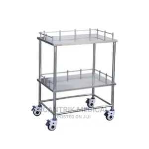 Stainless Steel Instrument Trolley for Easy Movement