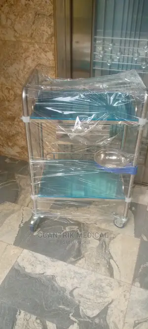 Stainless Steel Patient Trolley for Hospital Clinic