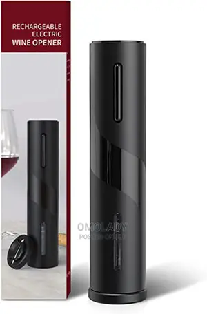 Rechargeable Electric Wine Opener - Black - 1000mah