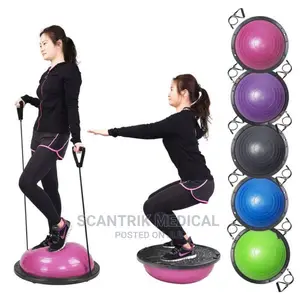 Thickened Anti Slip Yoga Balance Ball With Pump Half Balance