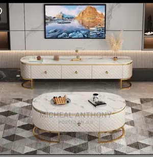 Today Design Tv Stand With the Center Table Marble Top