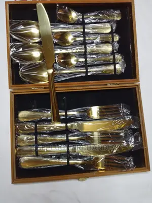 Forks, Knives, Rice Spoons, Tea Spoons Cutlery Set in Box in Abuja