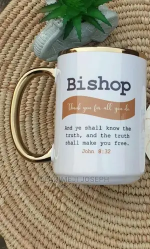 15oz Sublimation Gold Rim and Handle Mug