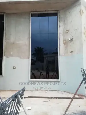 Aluminium Frameless Curtain Wall With Opening
