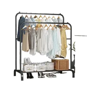 Clothes Hanger Coat Rack Floor Hanger Storage Wardrobe Cloth