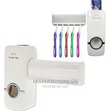 Automatic Toothpaste Dispenser and Toothbrush Holder Set - W