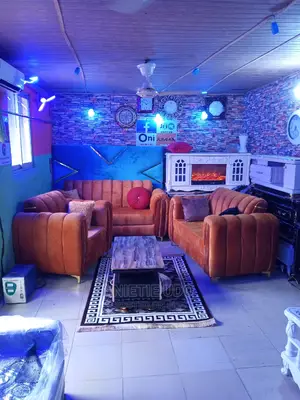 Fabric Chair and Table and Rug at Affordable Price