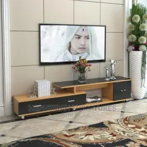 6ft Television Console With Glass Top