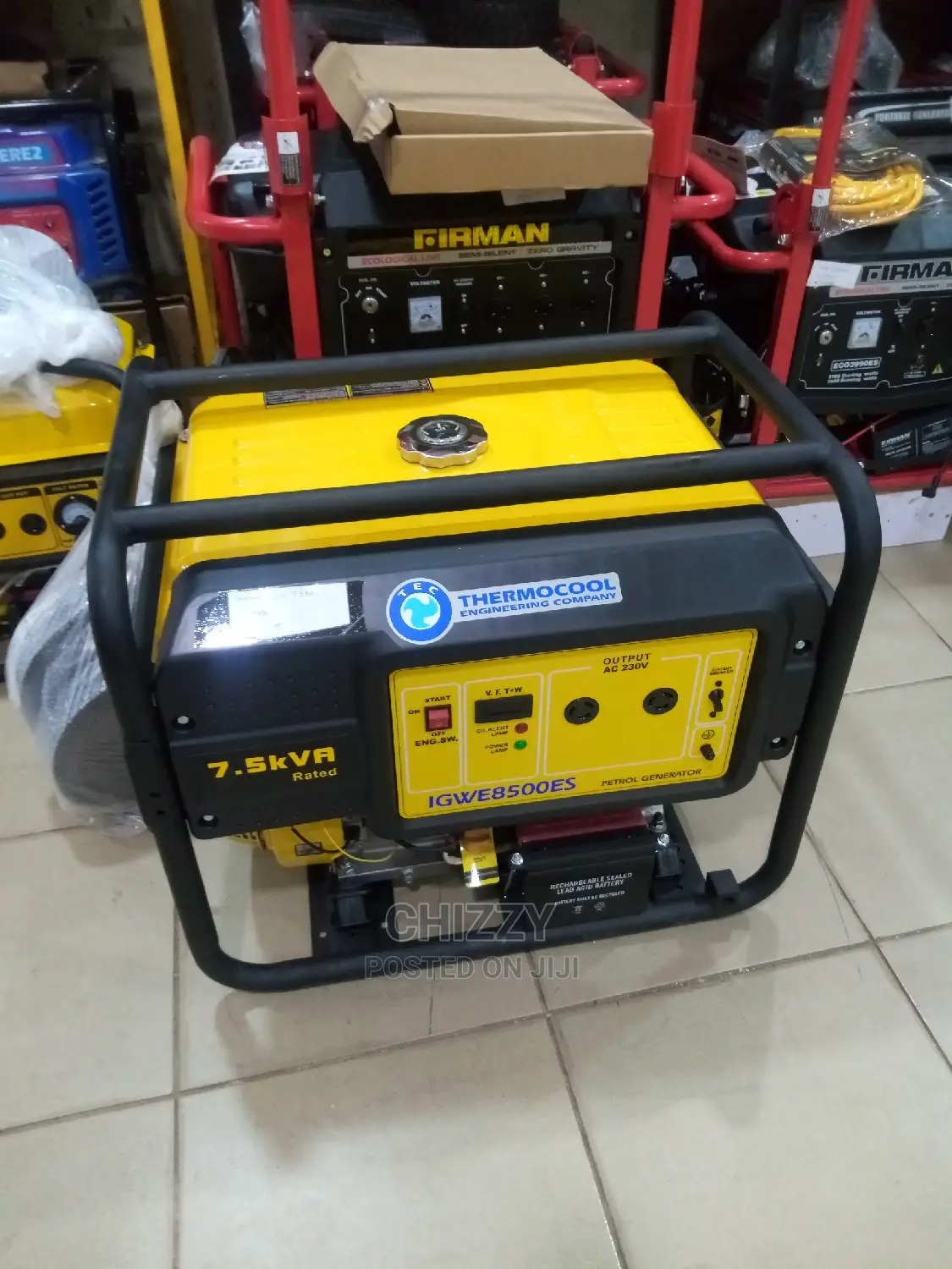 Thermocool Generator Key Start 100%Copper Wire 7.5kva
