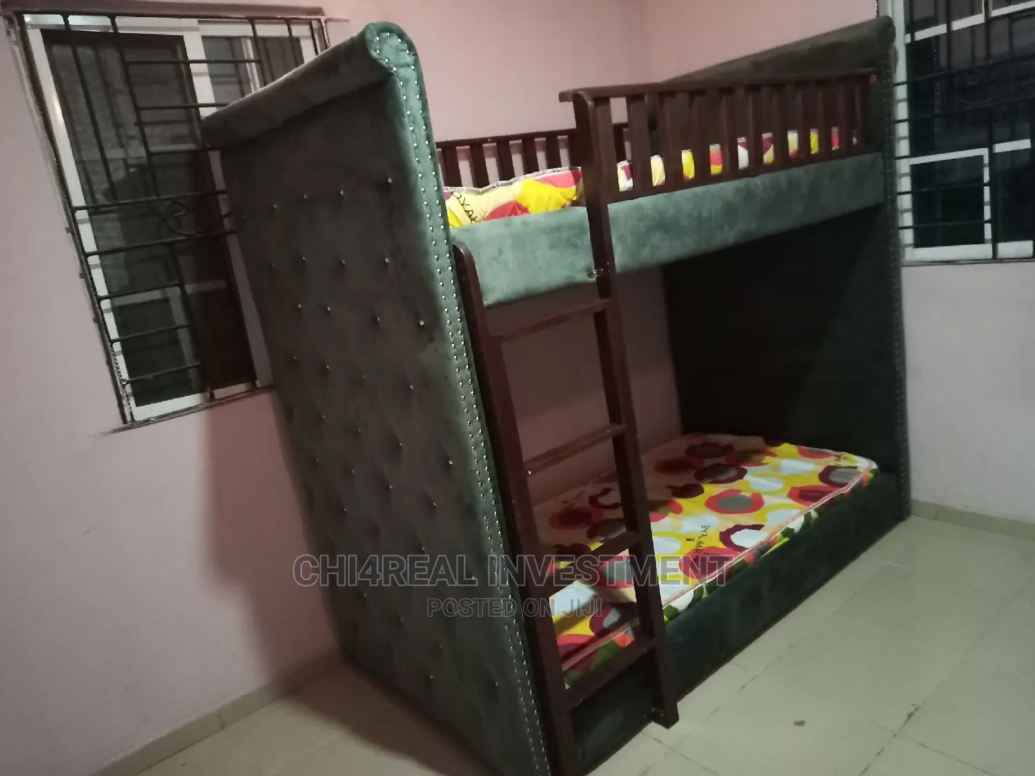 3ft by 6ft Solid Double Bunk Bed