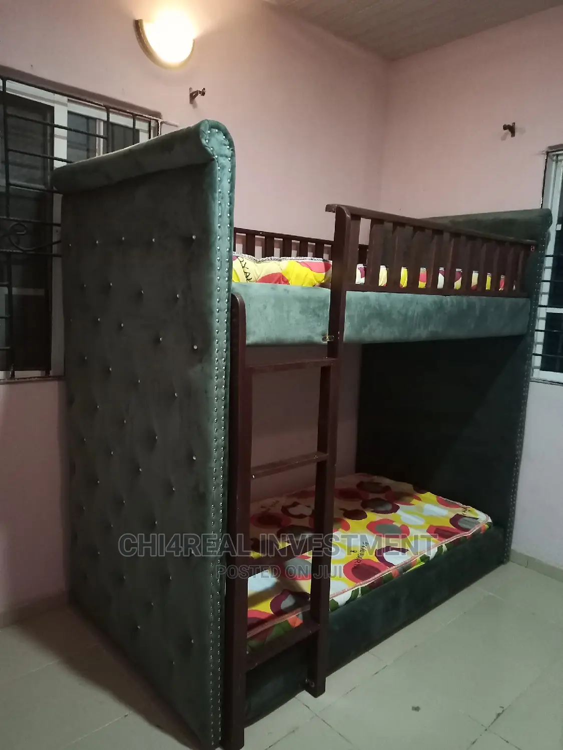 3ft by 6ft Solid Double Bunk Bed