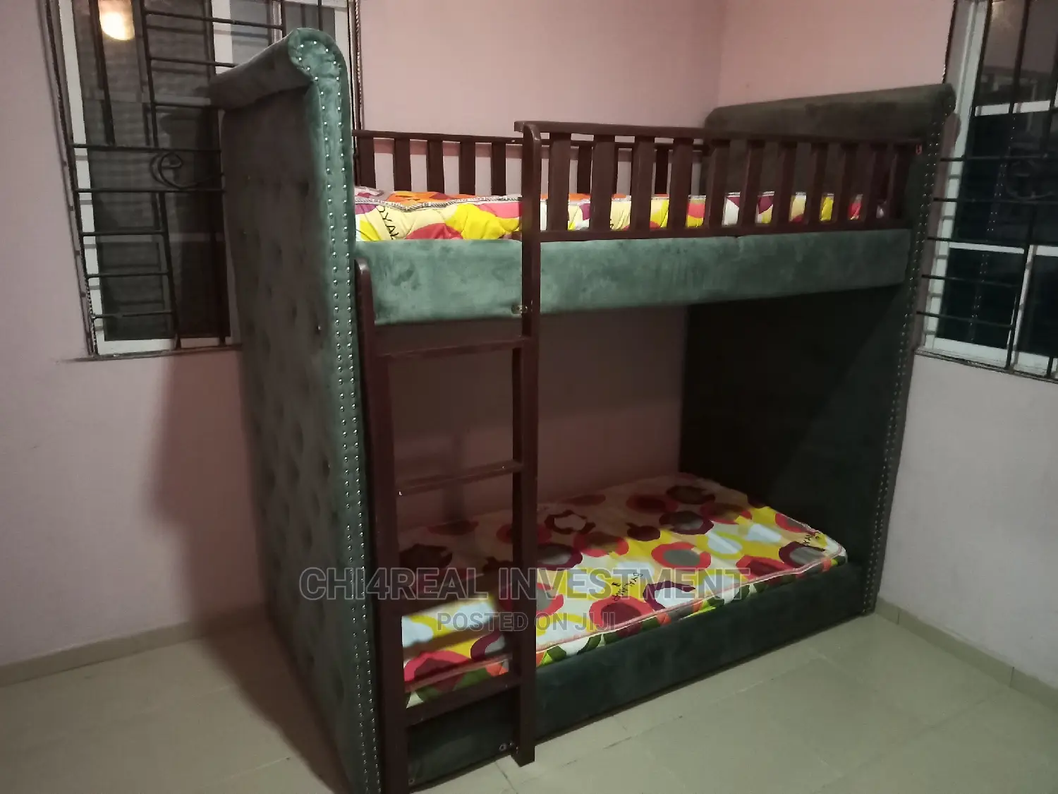 3ft by 6ft Solid Double Bunk Bed