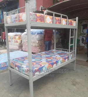 3ft by 6ft Solid Iron Steel Bunk Bed.