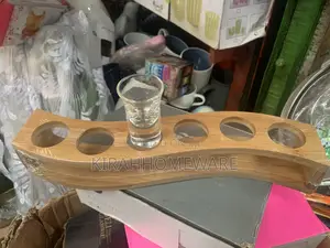 Tequila Wooden Shot Cup Holder by 6pcs Holes