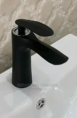 Black England Basin Mixer Tap