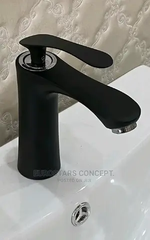 Black England Basin Mixer Tap