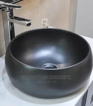 Black Ceramic England Wash Hand Basin